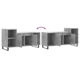 vidaXL Szafka pod TV, szarość betonu, 100x35x55 cm model standard