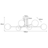 Lampa sufitowa K-5404 z serii LUMIA