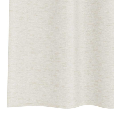 Firany Voile z zasłonami 2 pcs Kremowy 175 x 140 cm Poliester