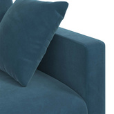 Sofa Niebieski 198 x 78 x 80 cm Aksamit