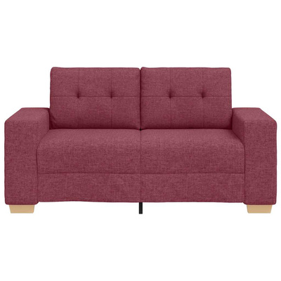 Sofa dwuosobowa, wino czerwone, 160x77x82 cm, tkanina