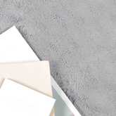 Dywan antypoślizgowy z sztucznego futra królika OLITE Szary