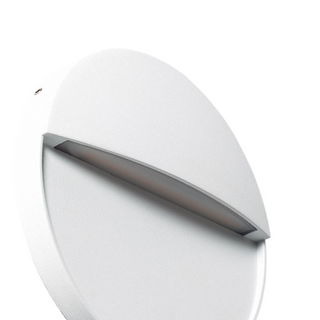 Kinkiet zewnętrzny biały okrągły IP54 6W CCT Abruzzo Lunaria