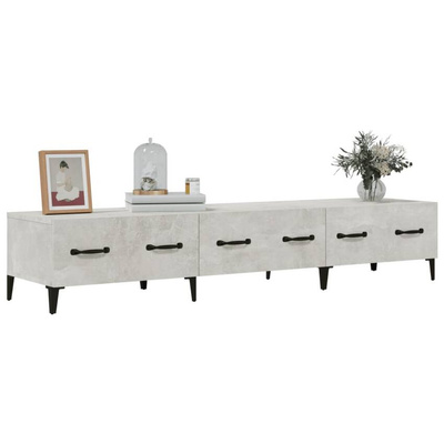 vidaXL Szafka pod TV, szarość betonu, 150x34,5x30 cm