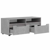 Szafka RTV "VISNES" Betonowa Szara 100x40x38 cm Drewno klejone