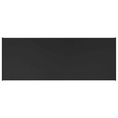 Parapet okienny Czarny z rysunkiem drewna 100 x 35 x 4,5 cm PVC