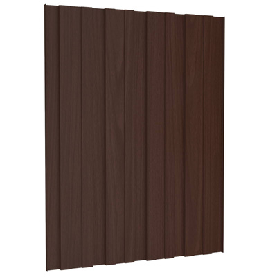 Panel dachowy 12 pcs brązowy 60 x 45 cm Stal galwanizowana