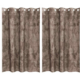 Zasłony z weluru 2 pcs Cappuccino 175 x 140 cm Aksamit