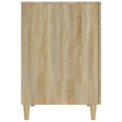 vidaXL Biurko, dąb sonoma, 140x50x75 cm, materiał drewnopochodny wariant 8