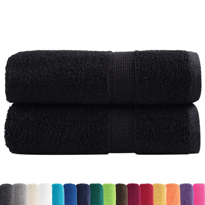 Ręczniczki premium SOLUND, 2 szt., czarne, 30x50 cm, 600 g/cm?