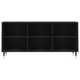 vidaXL Szafka pod TV, czarna, 103,5x30x50 cm, materiał drewnopochodny