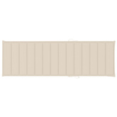 vidaXL Leżak podwójny z kremowymi poduszkami impregnowana sosna