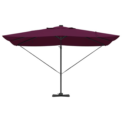 Parasol plażowy Z blokadą Bordeaux Czerwony 352 x 251 x 265 cm
