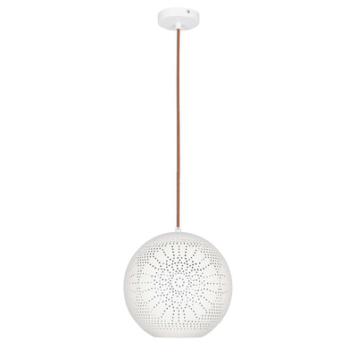 Lampa sufitowa wisząca 60W E27 ażurowy biały BENE 31-70586