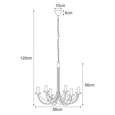 Lampa wisząca K-3520 z serii PERSEO