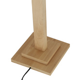 alset lampa podłogowa drewno buk + srebrny 1x18w led 4000