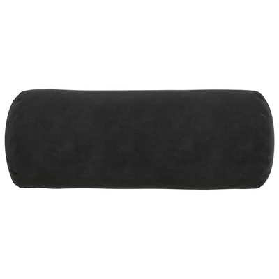 Poduszki Wałkowe 2 pcs Czarny ? 15 x 40 cm Tkanina sztruksowa