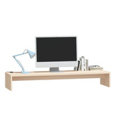 vidaXL Podstawka na monitor, 100x27x15 cm, lite drewno sosnowe