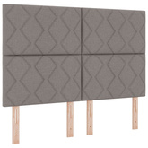 Łóżko z box spring LED z materacem Ciemnoszary 140 x 190 cm