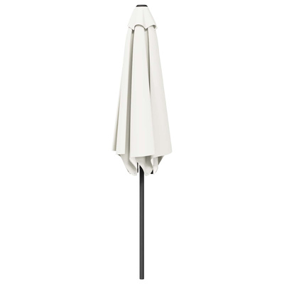 Parasol ogrodowy z podstawą 230 x 230 cm Poliester Prostokątny