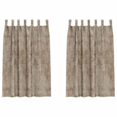 Zasłony z weluru 2 pcs szampański 175 x 140 cm Aksamit