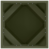 Donica 2 pcs Zielony oliwkowy 40 x 40 x 40 cm Stal