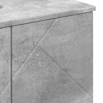 Zestaw mebli łazienkowych 3 szt. Betonowy szary 61 x 35 x 64 cm