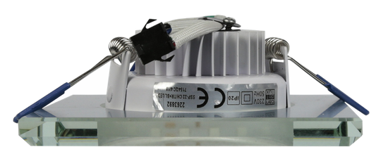 Oprawa stropowa chrom/niebieska kwadrat LED SSP-22 2263892