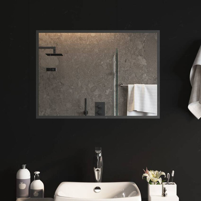 vidaXL Lustro łazienkowe z LED, 50x70 cm