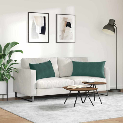 Poduszki na sofę 2 pcs Ciemna zieleń 80 x 40 cm