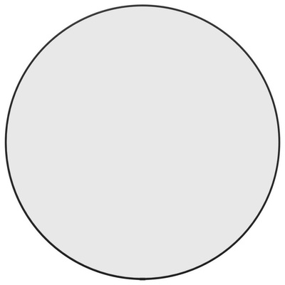 vidaXL Lustro ścienne, czarne, Ø 60 cm, okrągłe