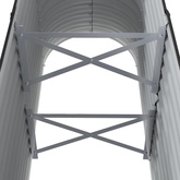 Podwyższona donica, stal malowana proszkowo 114x40x68 cm