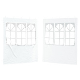 Ściana boczna namiotu na imprezy 2 pcs 200 x 195 cm Biały
