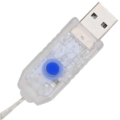 Wianek z 60 diodami LED Ciepła biel 75 x 75 x 8 cm rattan