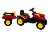 Traktor Branson z Przyczepą czerwony Pedały 135 cm