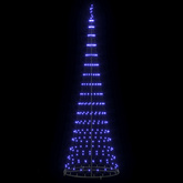 Choinka świąteczna LED z podstawą Niebieski 302,5 cm Metal