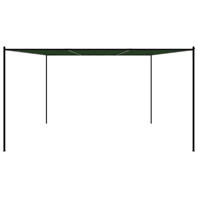 Altana 4 x 3,98 x 2,67 m zielony Poliester i Stal