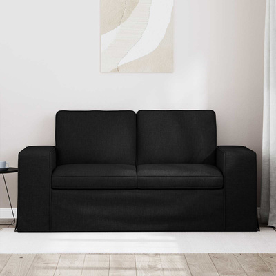 Sofa Czarny 162 x 80 x 82 cm tkanina