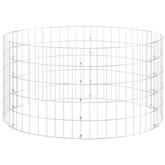 Okrągły słup gabionowy, galwanizowana stal, ?100x50 cm