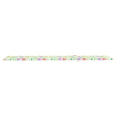 vidaXL Leżaki z poduszkami we wzór w liście, 2 szt., drewno tekowe