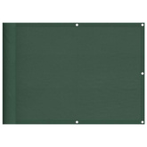 Parawan balkonowy ciemnozielony 75x700 cm 100% poliester Oxford