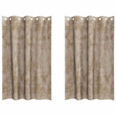 Zasłony z weluru 2 pcs szampański 175 x 140 cm Aksamit