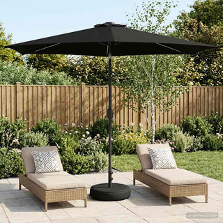 Parasol ogrodowy z oświetleniem LED i podstawą 300 x 300 cm