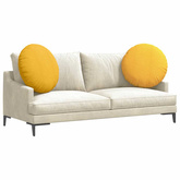 Poduszki na siedziska 2 pcs Jasnożółty ? 80 cm