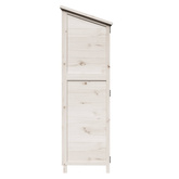 Shed ogrodowy Biały 59,5 x 56 x 176,5 cm Drewno Świerkowe