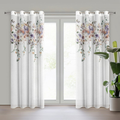 Zasłona Merla biała 140x250