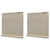vidaXL Naturalne rolety bambusowe, 2 szt., 120 x 160 cm