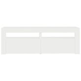Szafka pod TV z oświetleniem LED, biała, 120x35x40 cm vidaXL