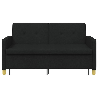Rozkładana sofa Czarny tkanina