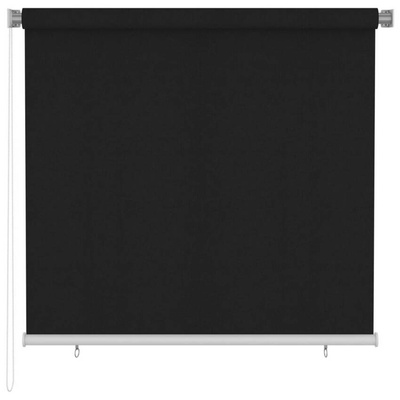 vidaXL Roleta zewnętrzna, 160x140 cm, czarna